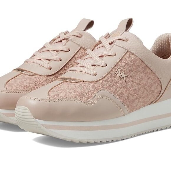 NWT Michael Kors Women's Raina Trainer Running Sneakers - Ballet Pink - Picture 7 of 7